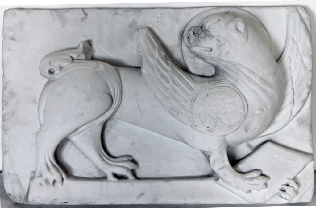bas relief lion